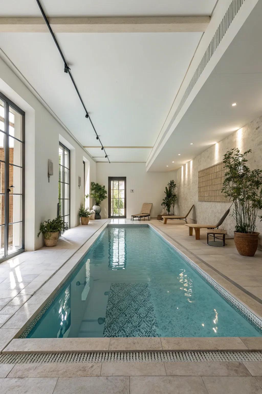 With a simple pool design, less is more.