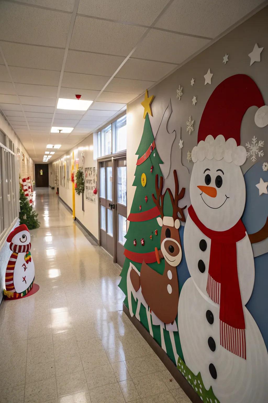 Introduce beloved Yuletide personages to your corridor's ornamentation.