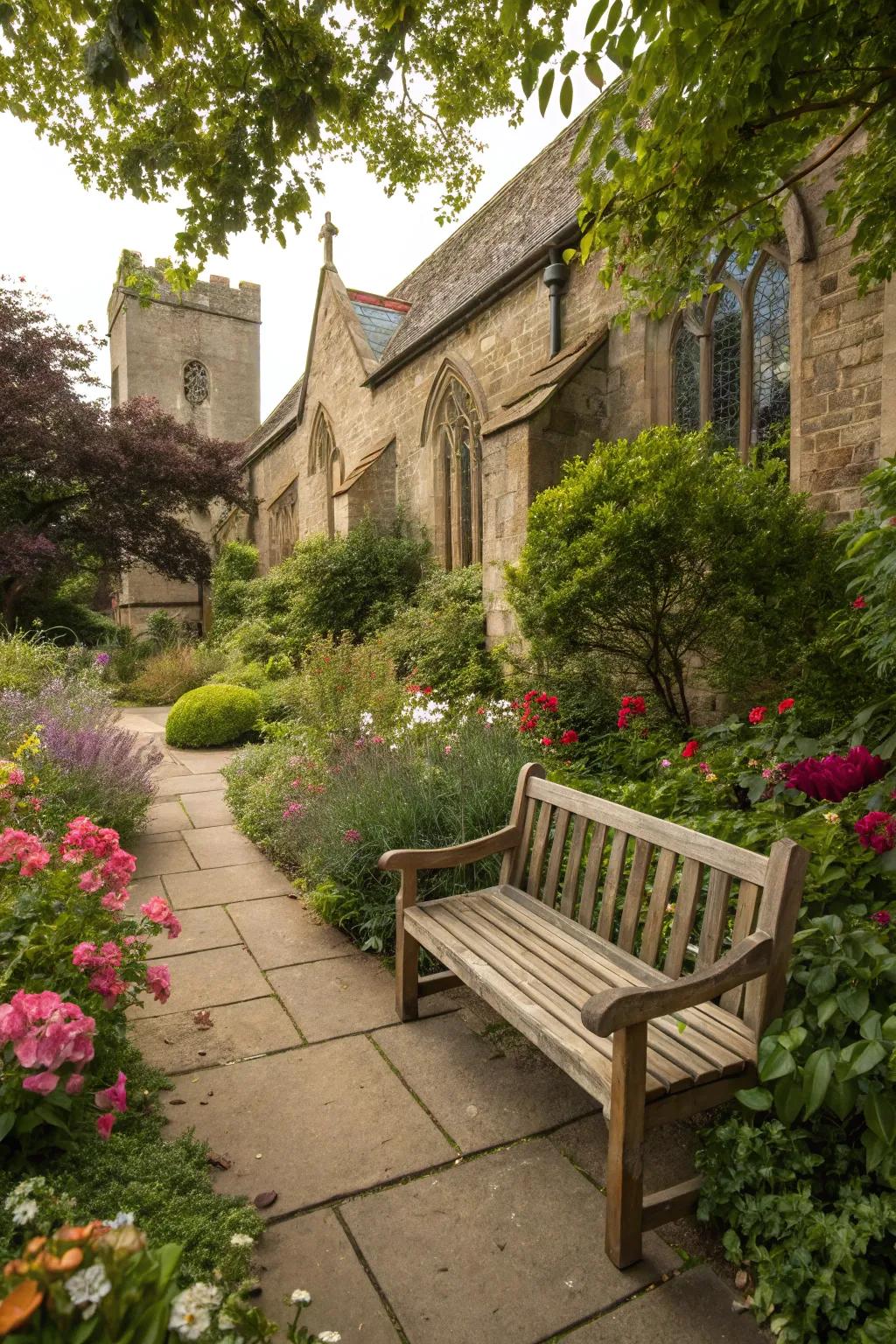 Cozy seating areas offer serene spots for contemplation and repose.