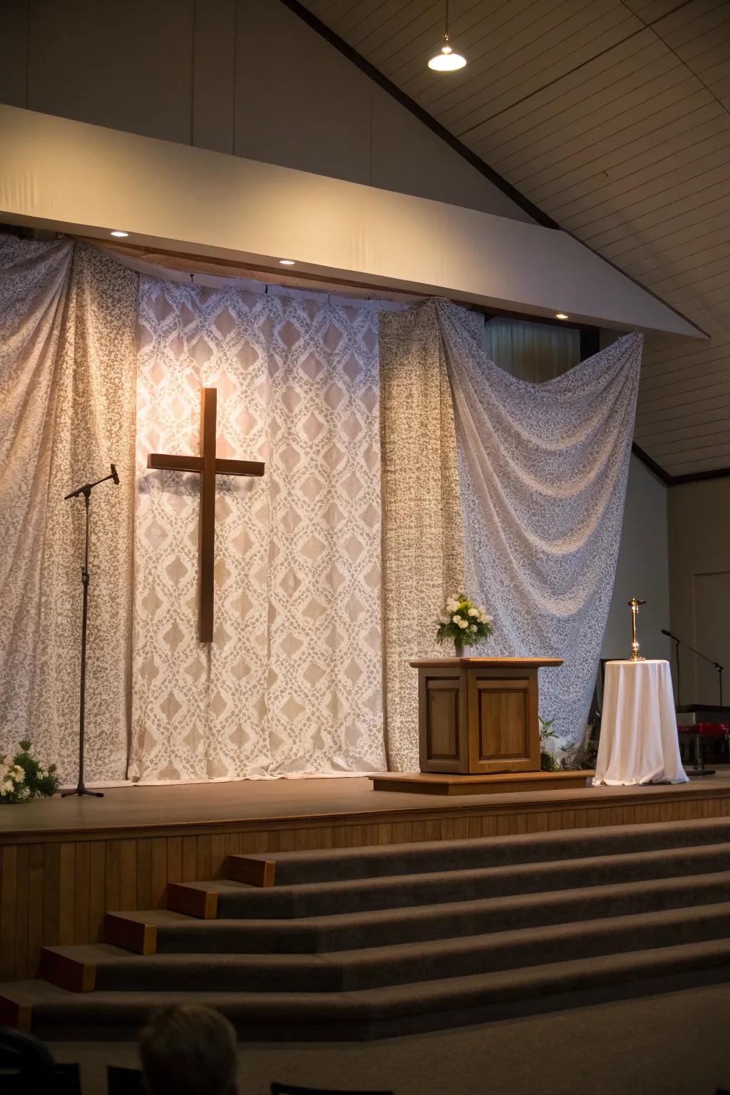 Artistic backdrops can enrich your stage by adding depth and character.