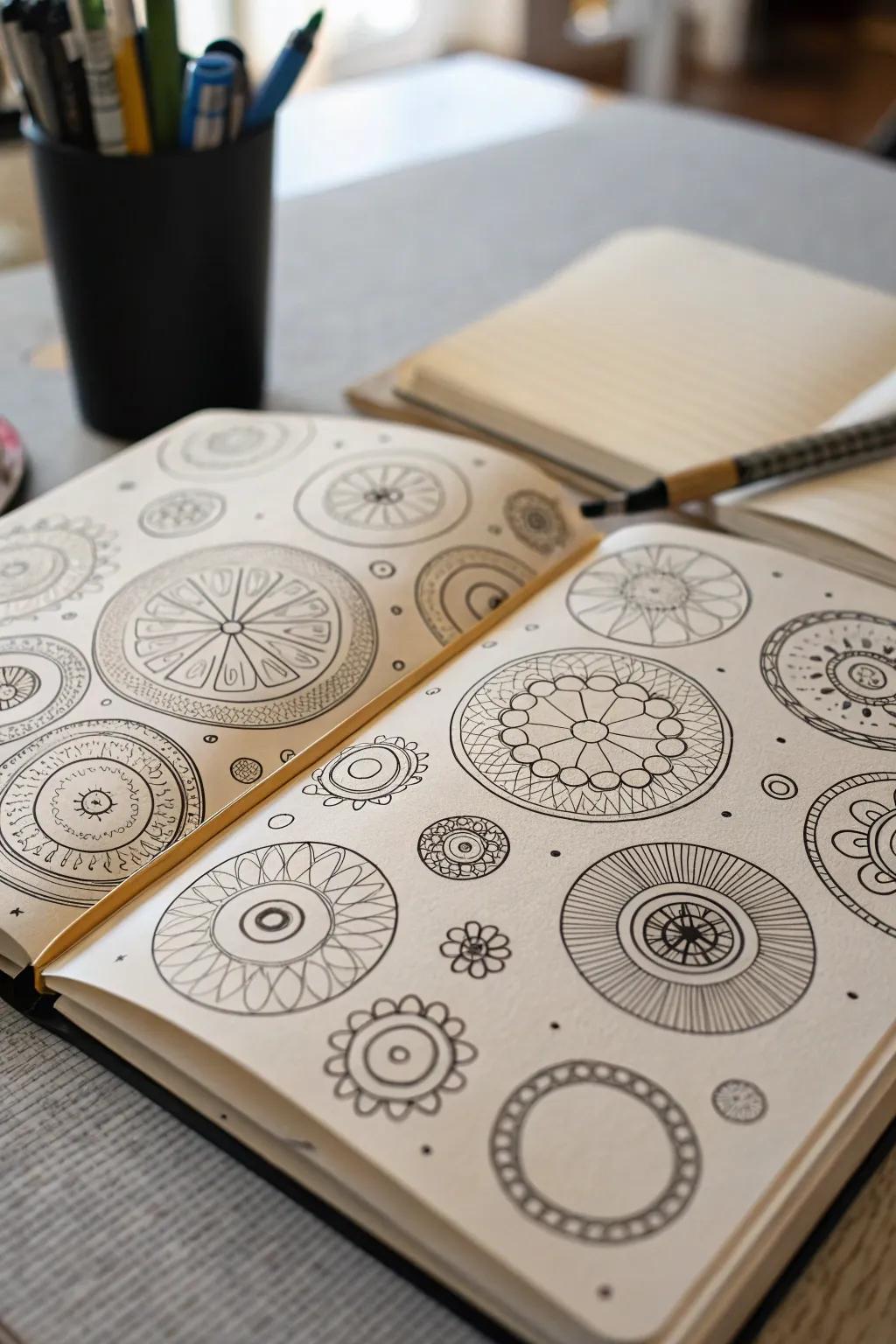 Free your imagination with scribble circles.