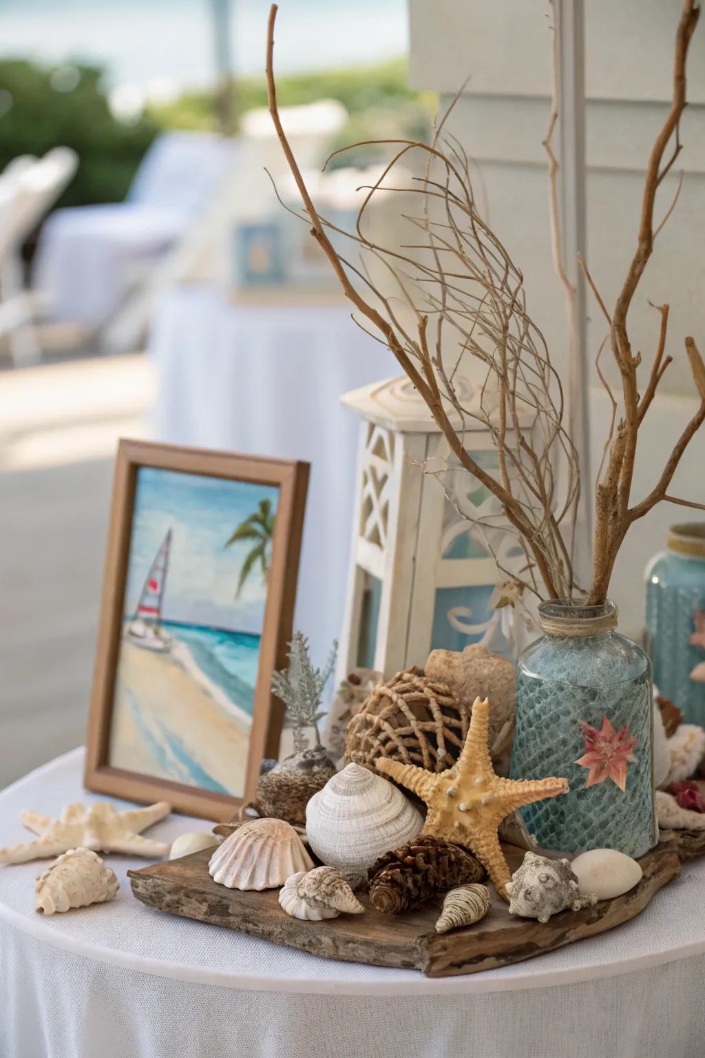 Coastal accents fill rooms with a hint of the sea.
