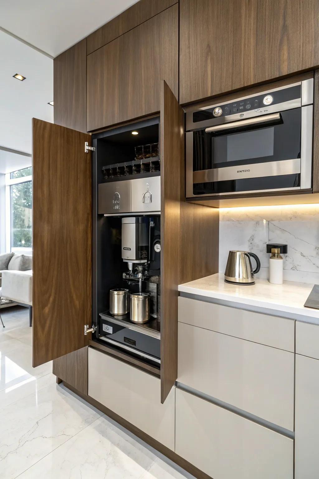 An intrinsic coffee crafting apparatus for an unblemished cooking area endeavor.