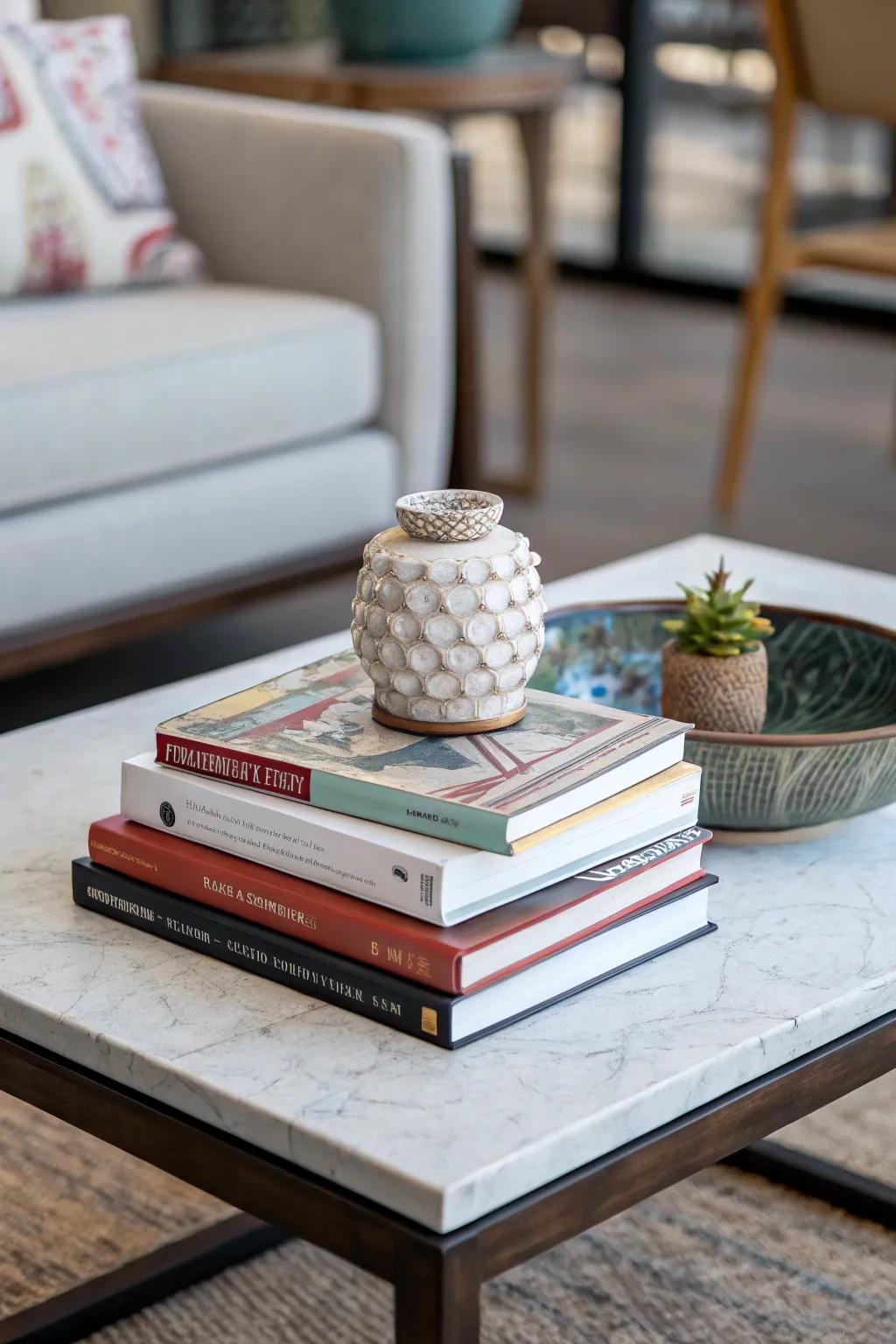 Printed materials infuse your coffee table with both flair and substance.