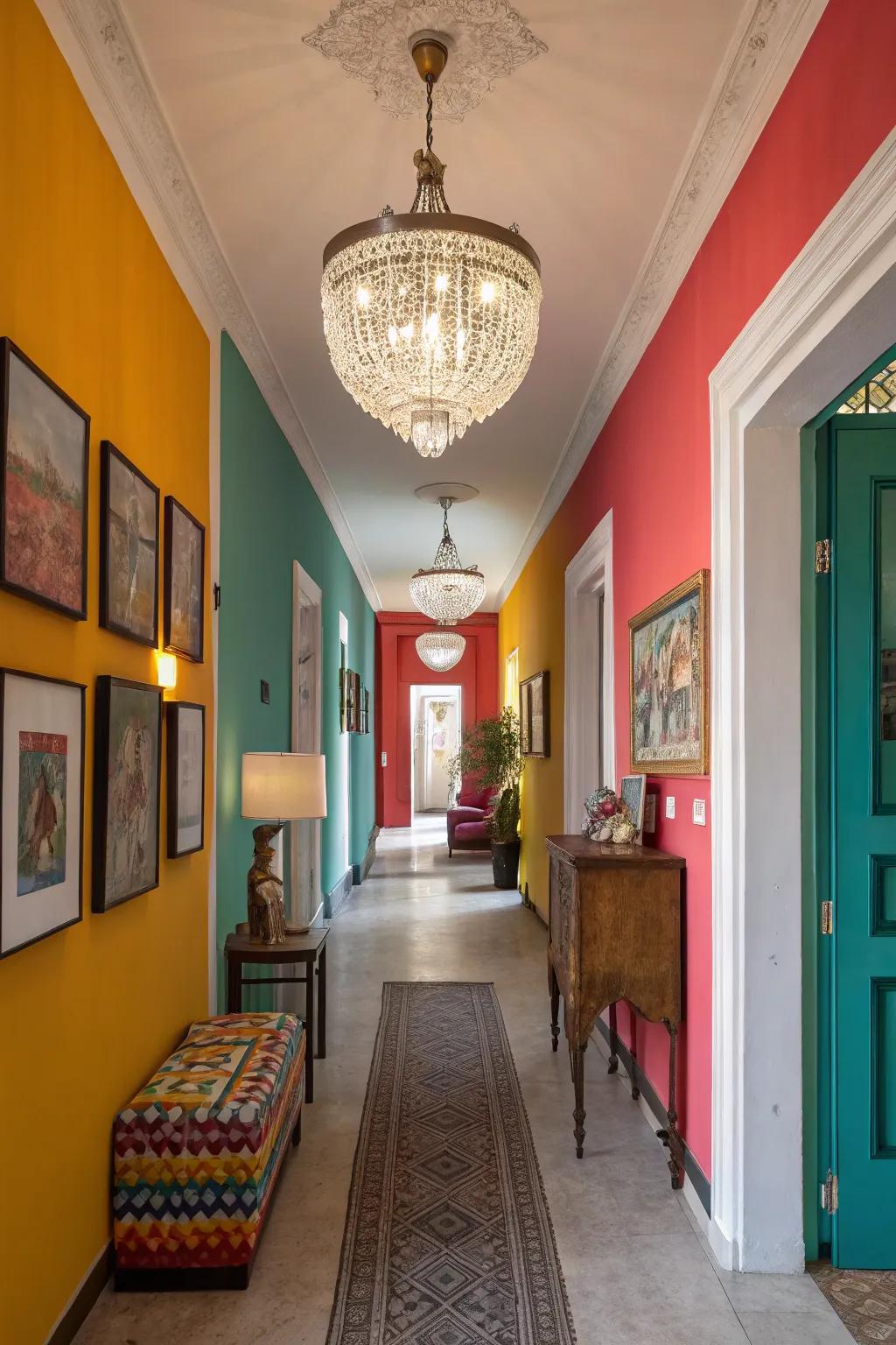 Illumination pieces or pendant illuminations contribute sophistication and allure.
