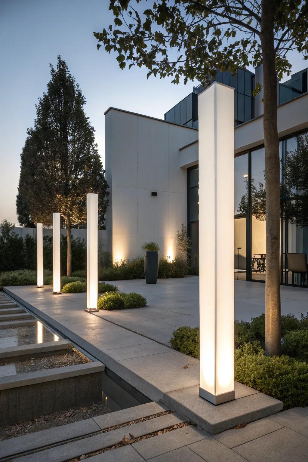Attain a refined modern look with minimalist pillar designs.