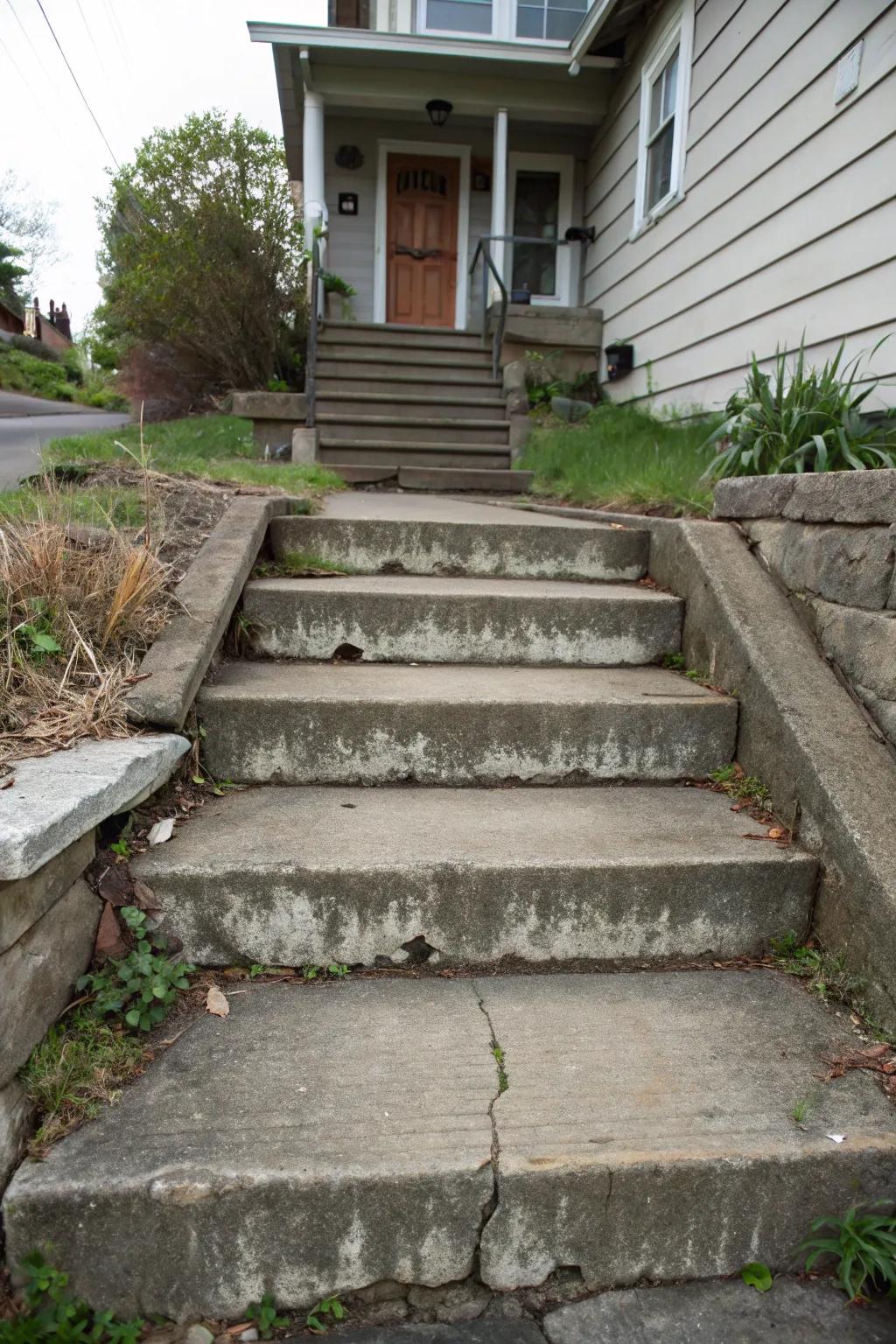 Variety in steps adds unique charm.