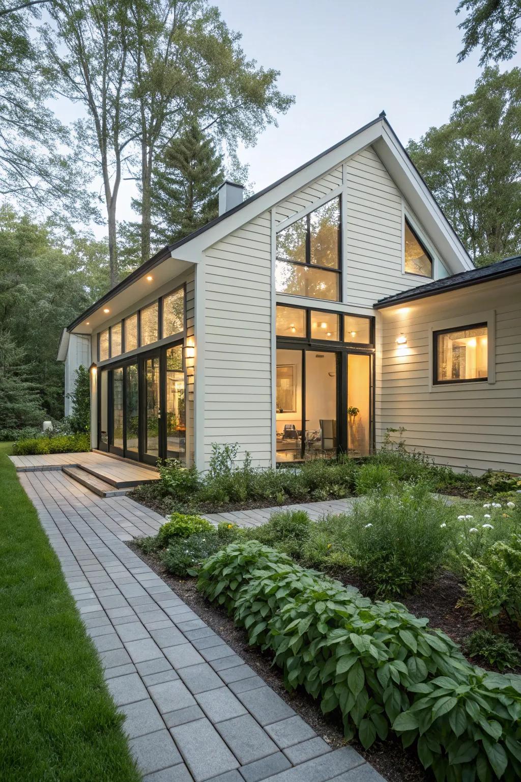 A modern interpretation of the classic cottage design.