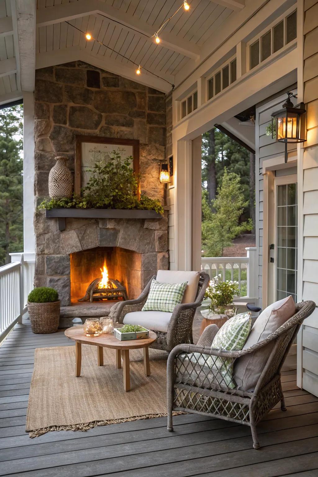 Hearths contribute warmth and atmosphere to your outdoor location.