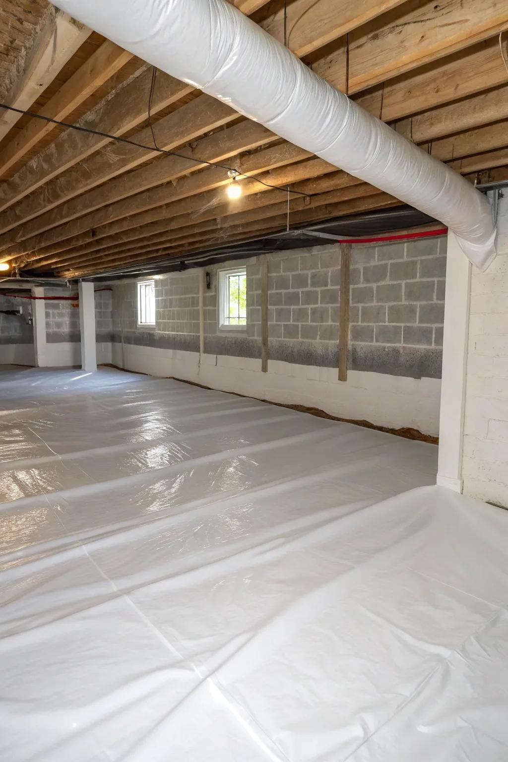 A damp guard keeps wetness away, protecting your stored items.