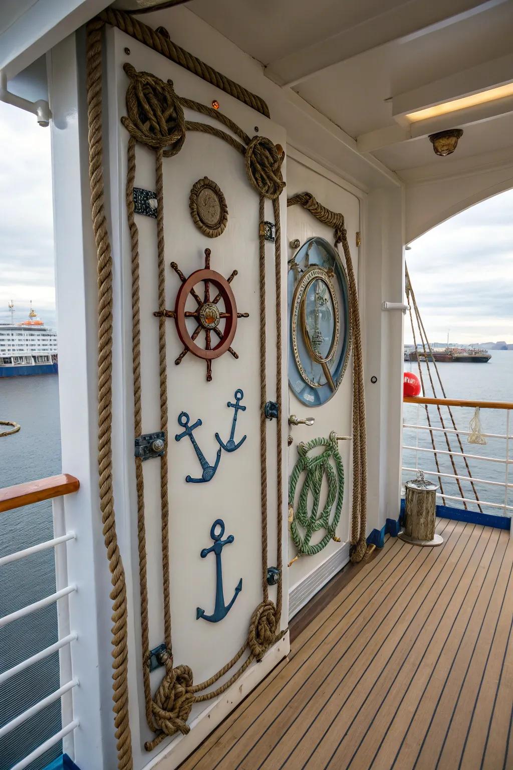 Express the essence of the sea with a nautical theme.