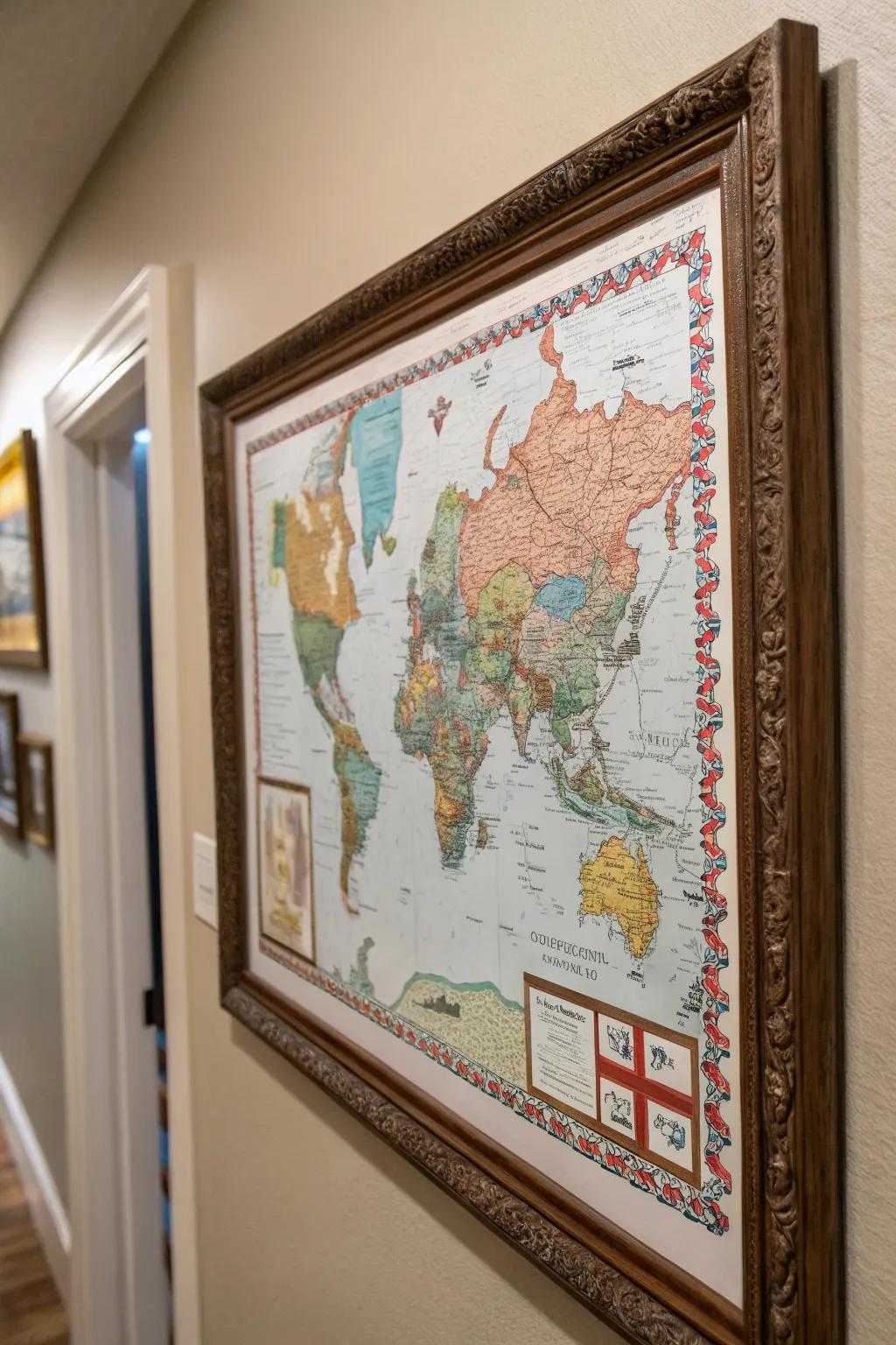 Bespoke area art capturing precious memorabilia.