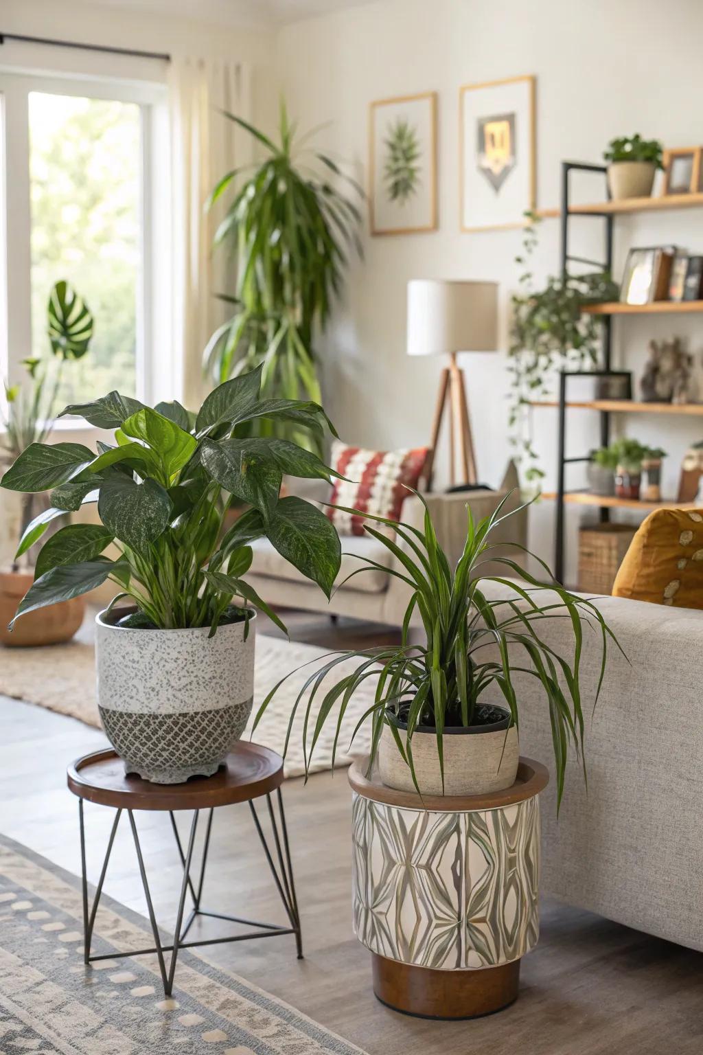 Indoor plants infuse your space with freshness and a splash of green.