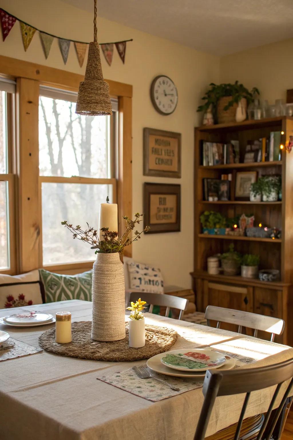 Personalize your dining area with inventive DIY projects.
