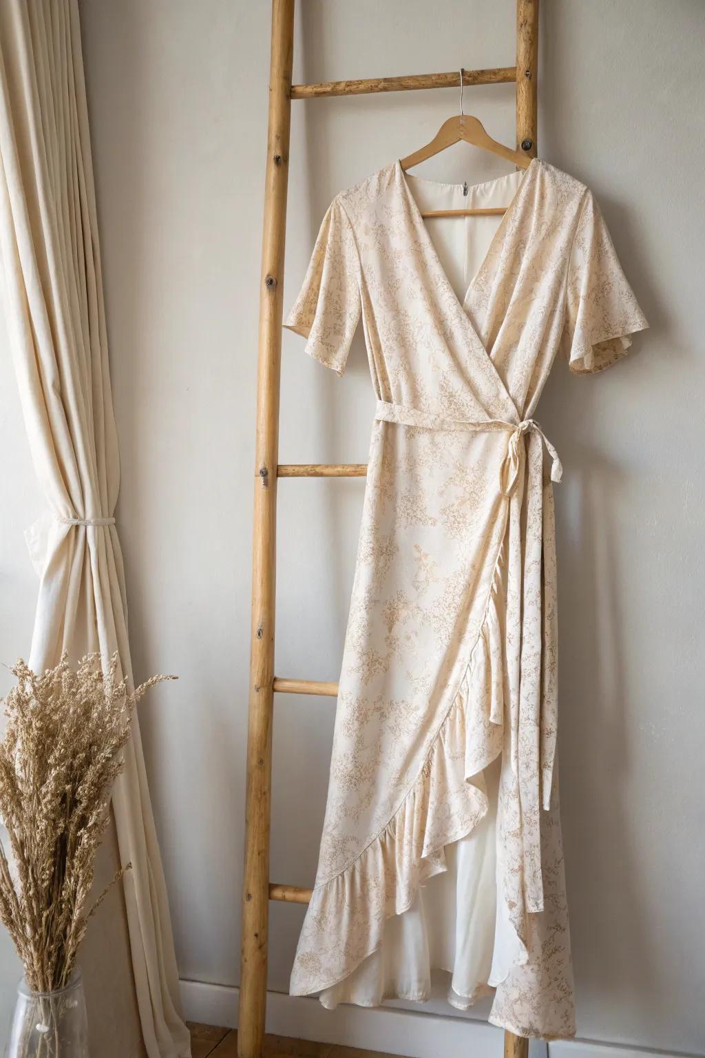 Effortless sophistication: Design your personalized stitch-free sash dress with merely a hint of ingenuity and flair.