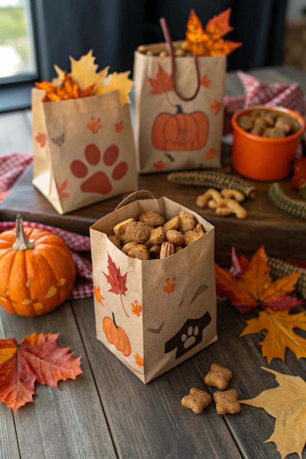 Seasonal surprise bundles featuring autumn-themed delights.