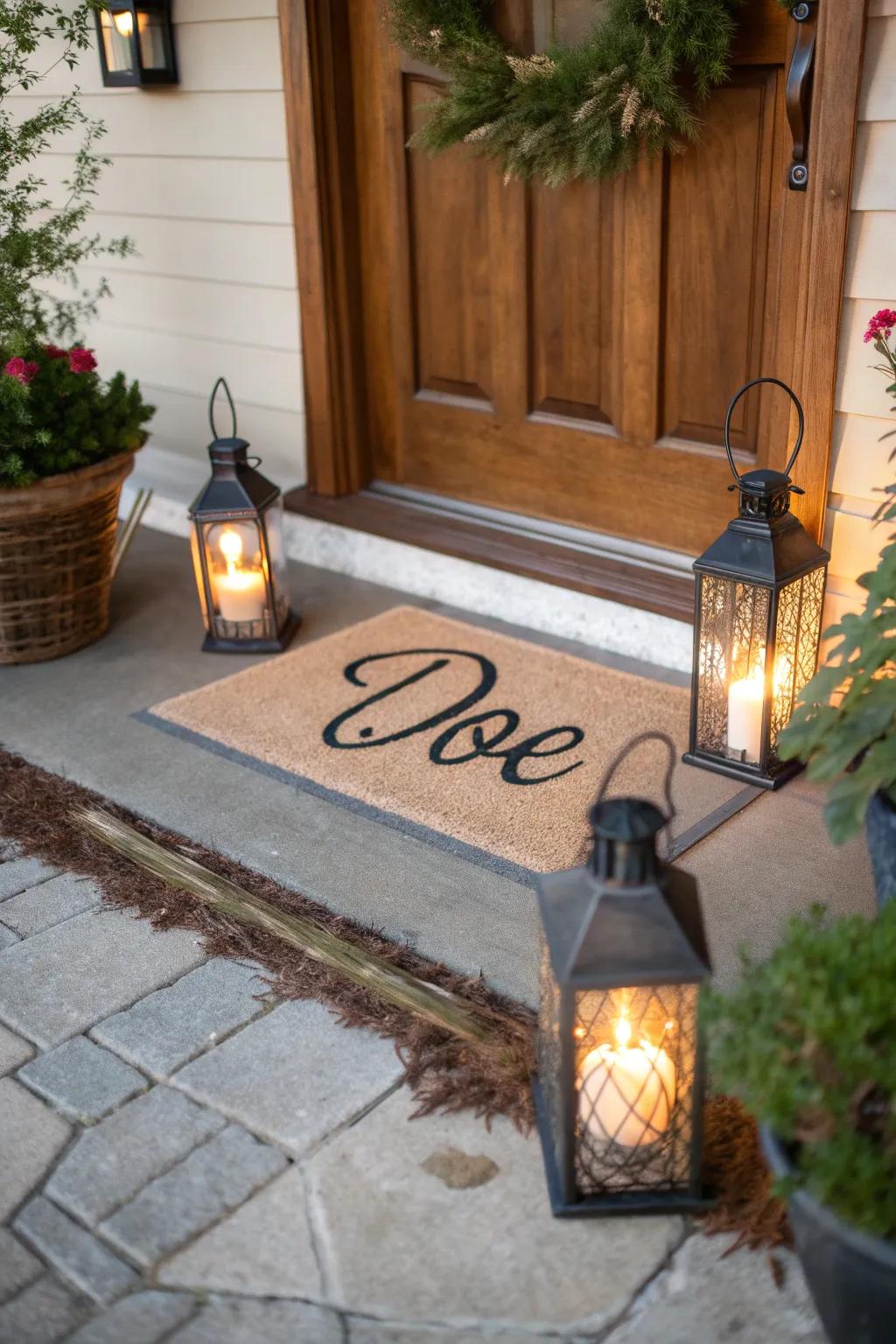 Personalized doormats forge a unique and inviting entrance