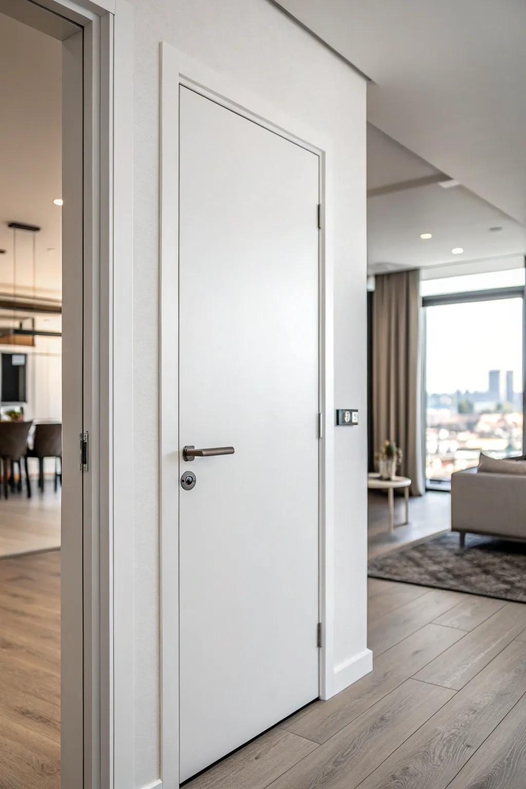 Simple sophistication utilizing a solitary panel design.