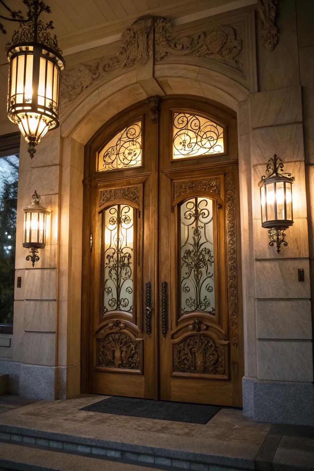 Generate evening elegance with thoughtfully placed lighting.