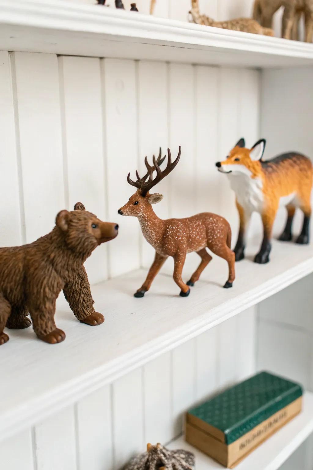 Tiny figurines wonderful for imaginative playtime.