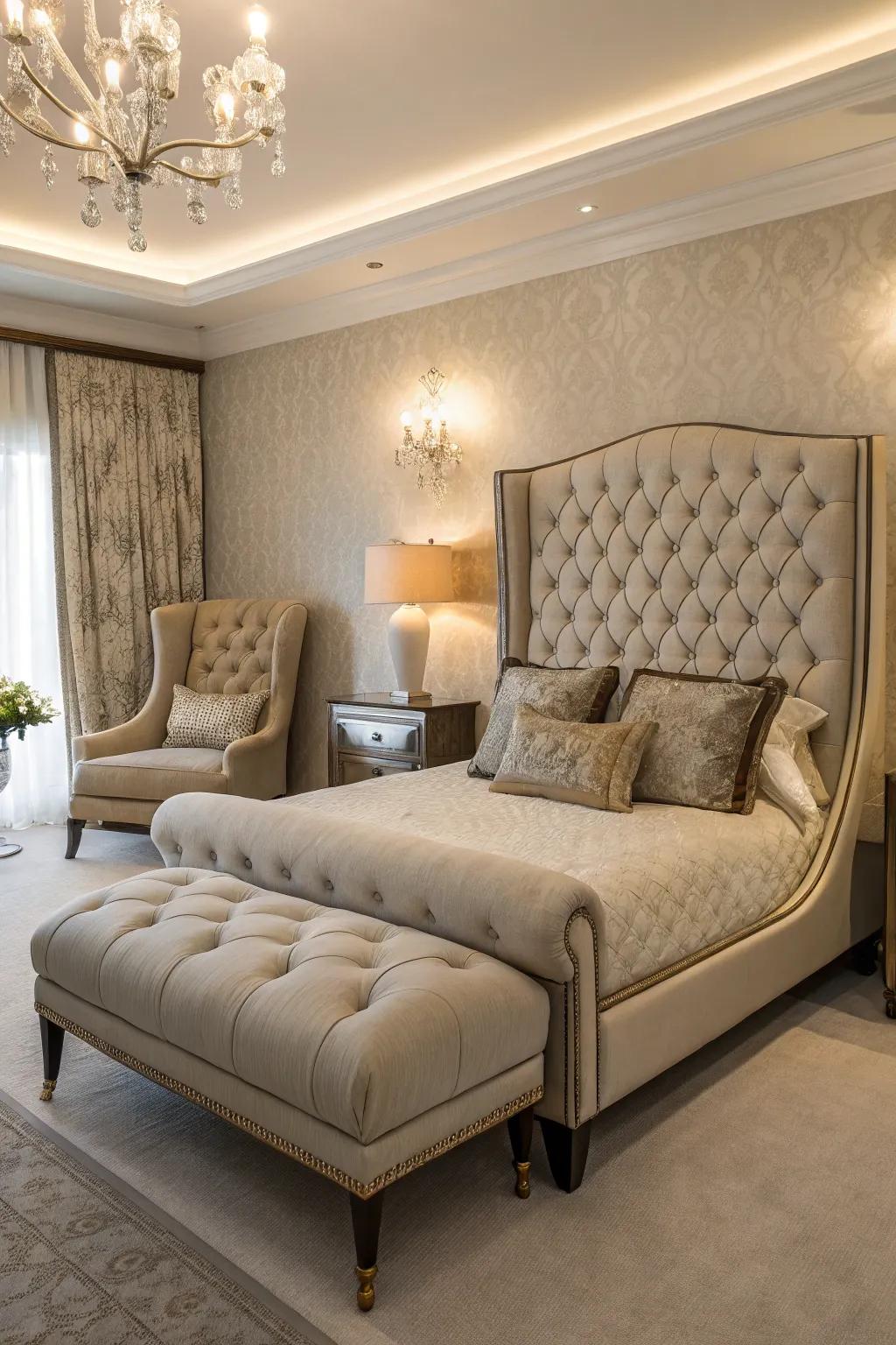 Stylish furniture pieces produce a polished and unified aesthetic.