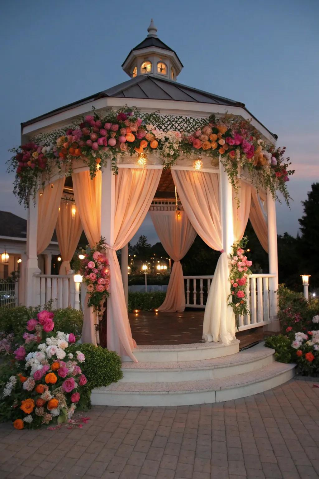 Arches and sheltered spots form breathtaking focal points.