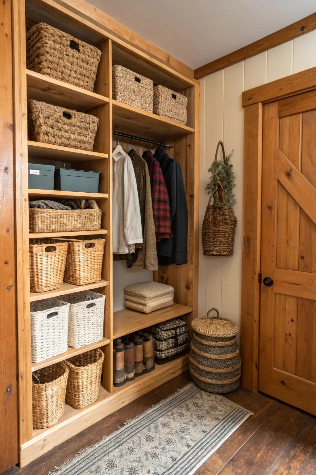 Receptacles and bins offer stylish storage for smaller items.