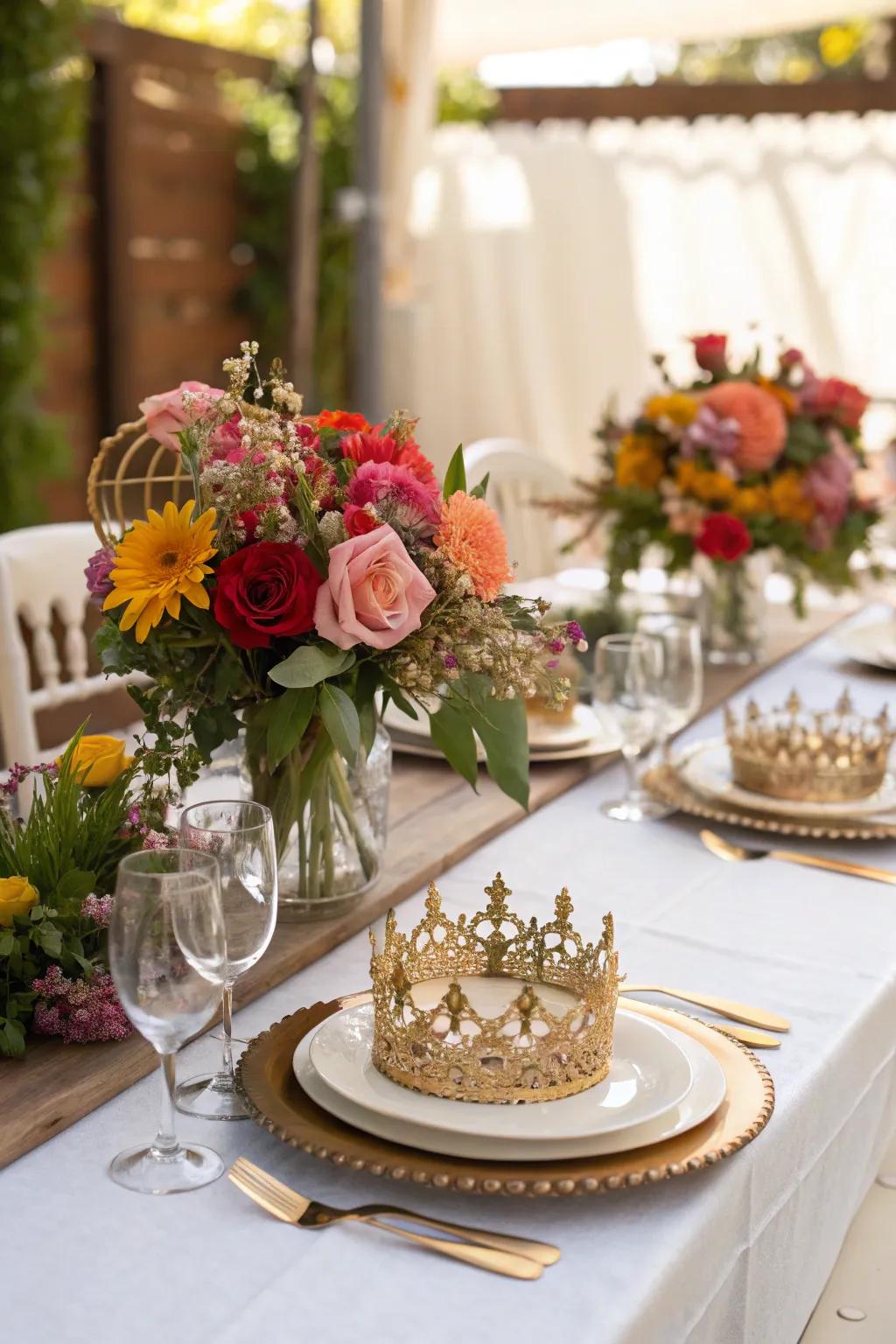 Refined table settings worthy of a fairytale feast.