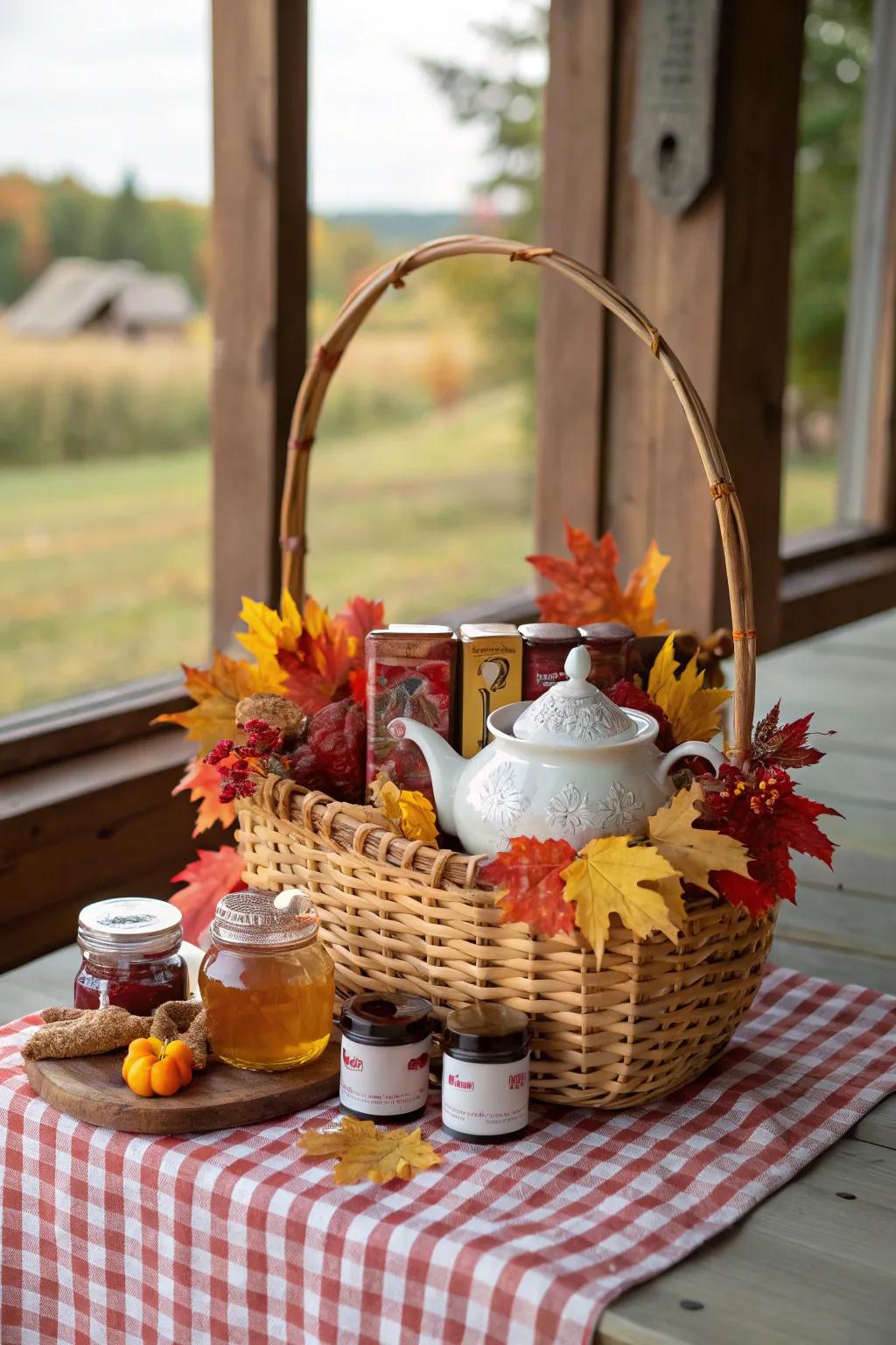 An exquisite tea time experience with autumn flair.