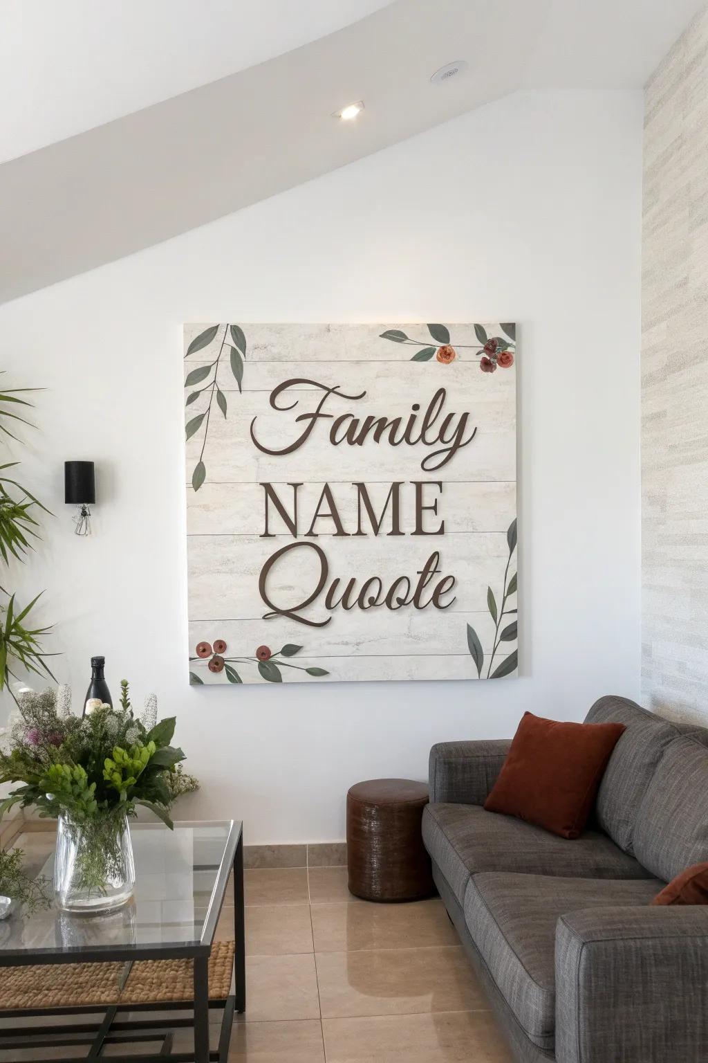 An individualized canvas artistry marker imbuing a singular flourish to a modern living expanse.