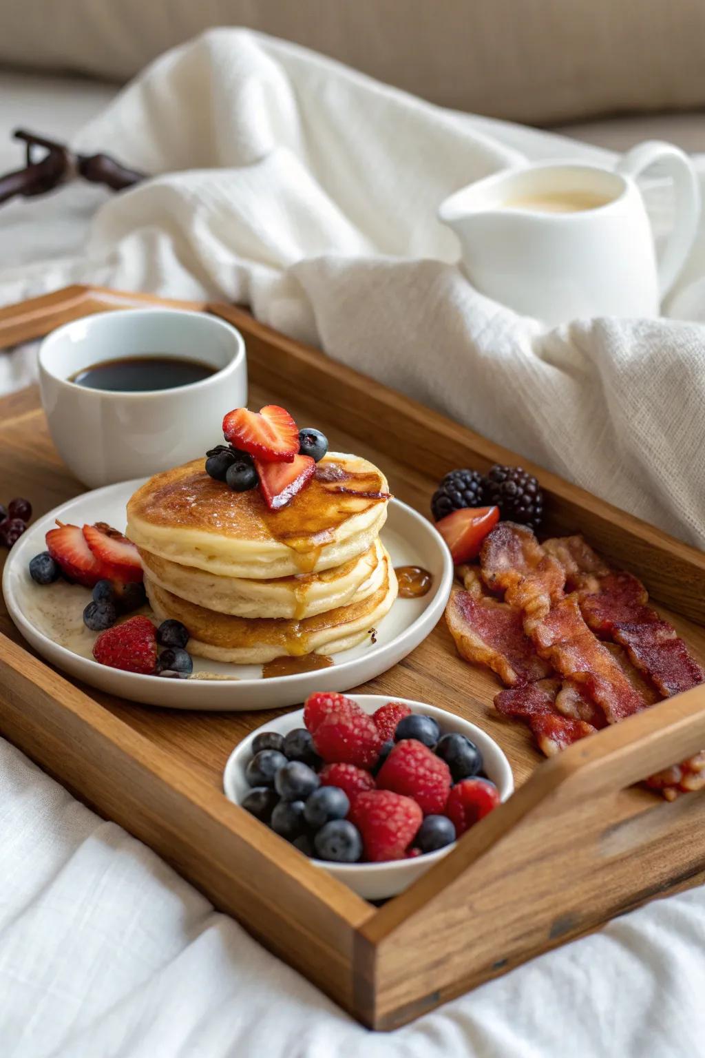 Begin Father’s Day with a delicious breakfast in bed.