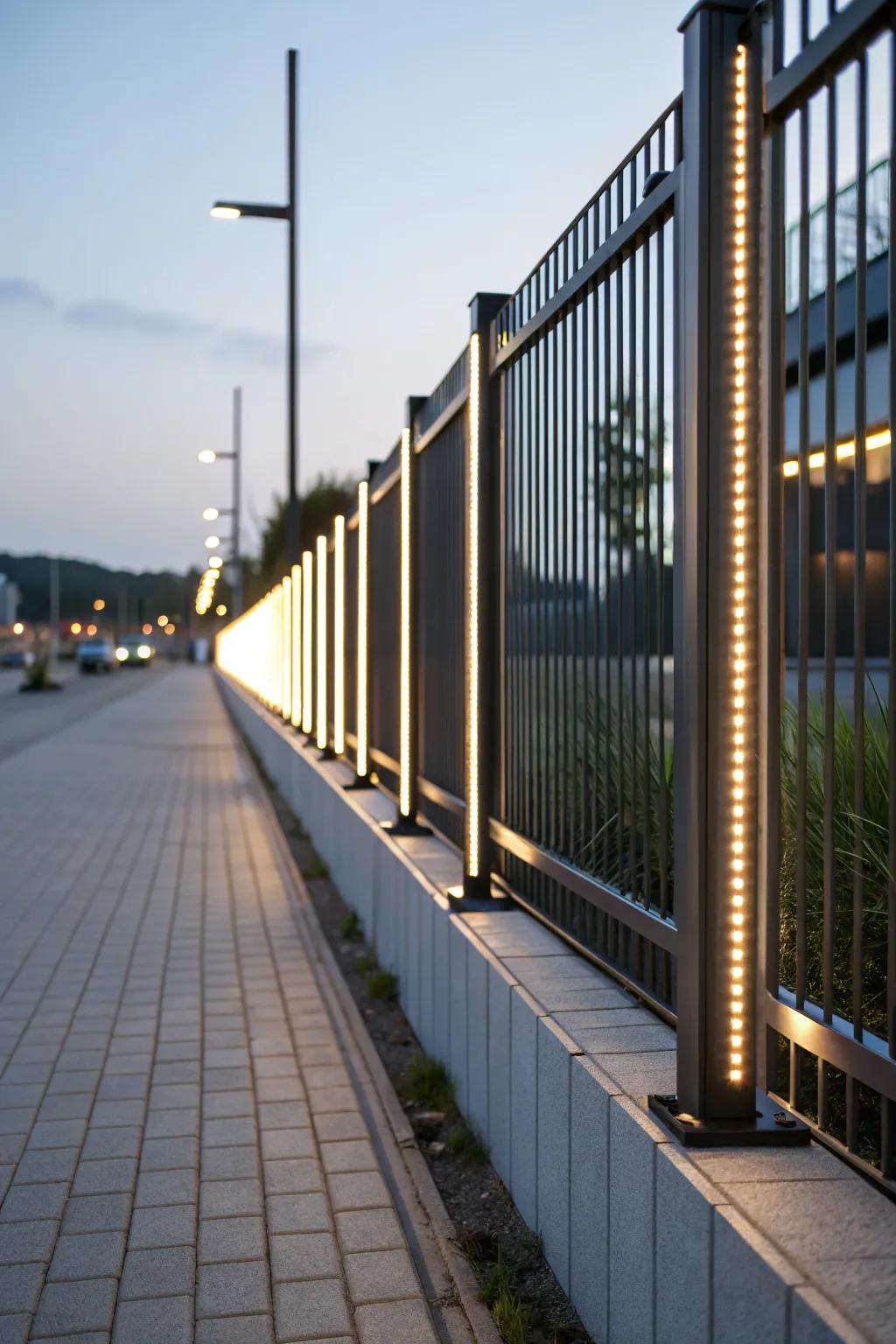 Diode strips provide a contemporary and energy-efficient lighting solution.