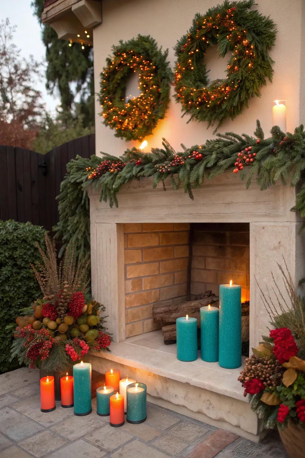 Usher the seasons into your abode with lights and celebratory foliage. 🎄✨ #SeasonalDecor #HolidayVibes