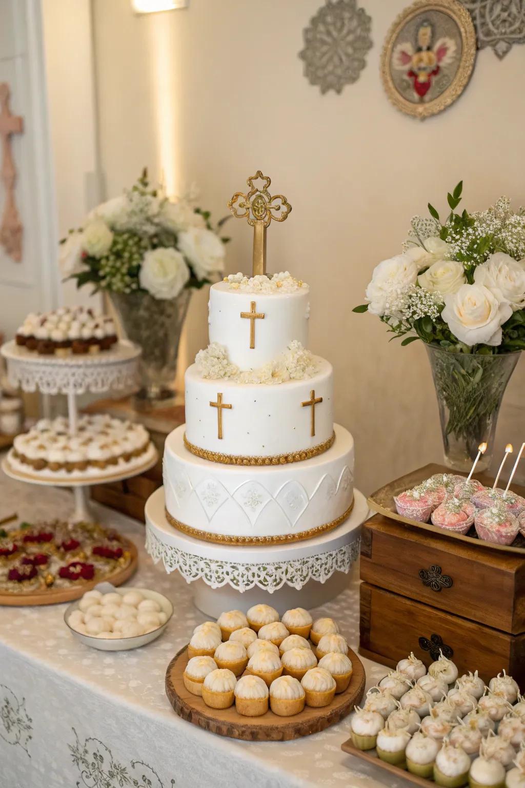 A dessert display featuring themed treats provides an enchanting visual and culinary sensation.