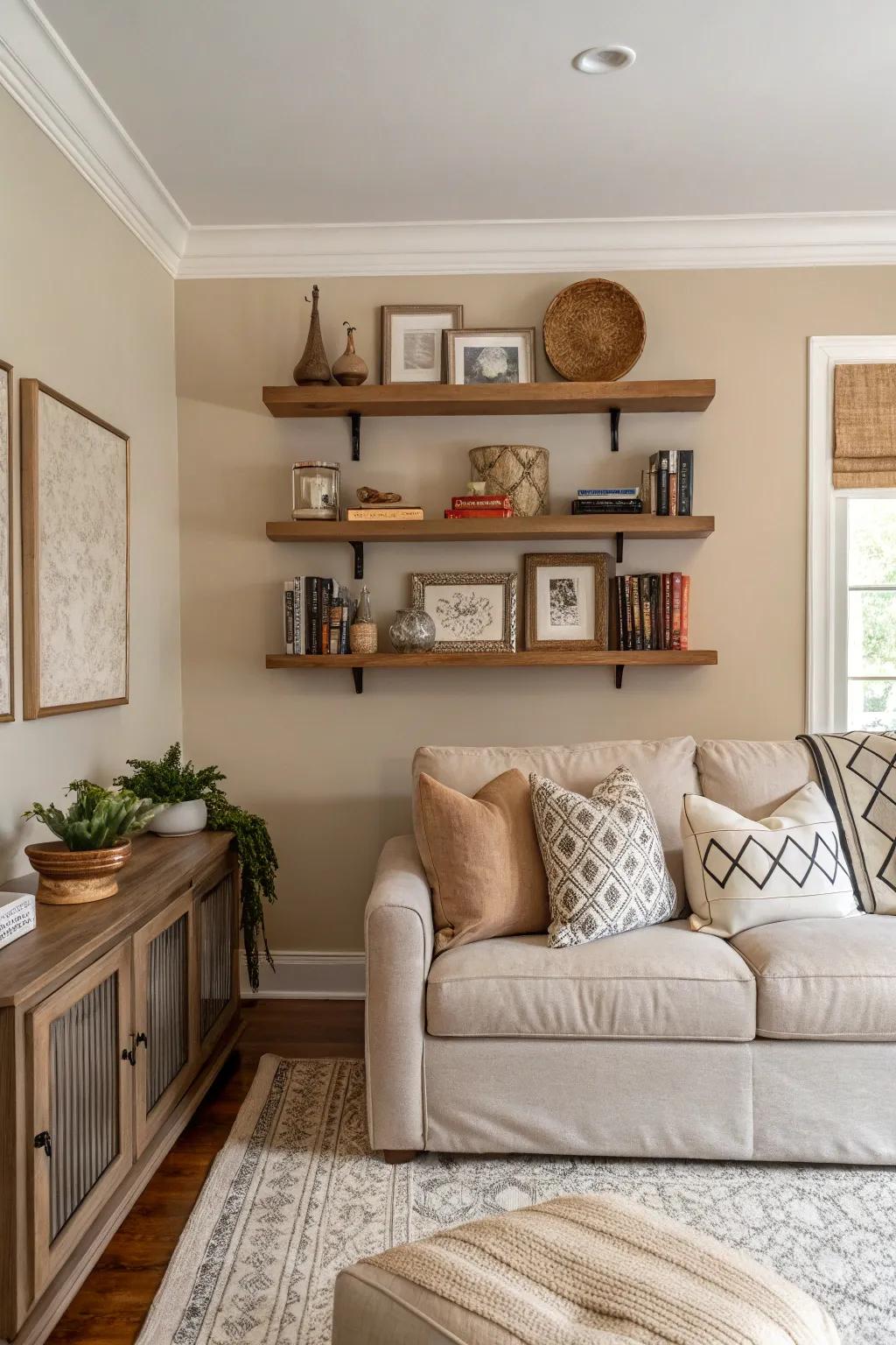 Neutral tones bring elegance to your space.