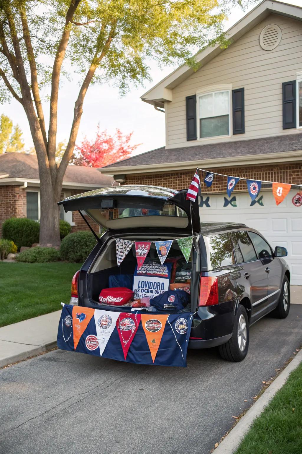 With colorful flags and banners, you can show off your team pride.