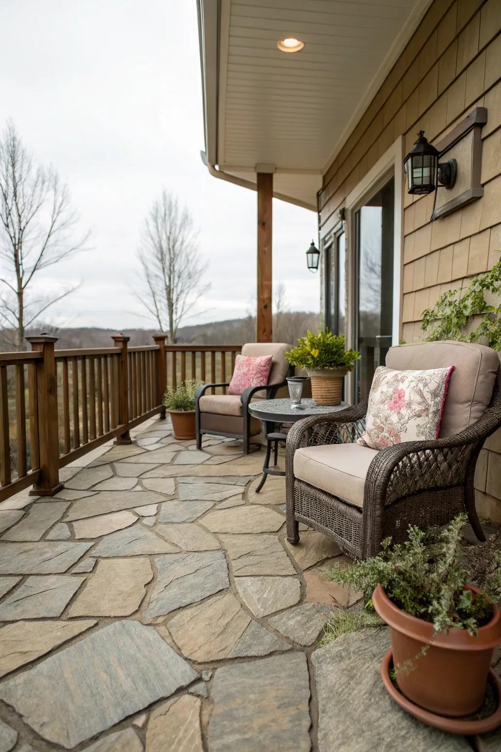 A seating corner transforms your veranda into a tranquil haven.