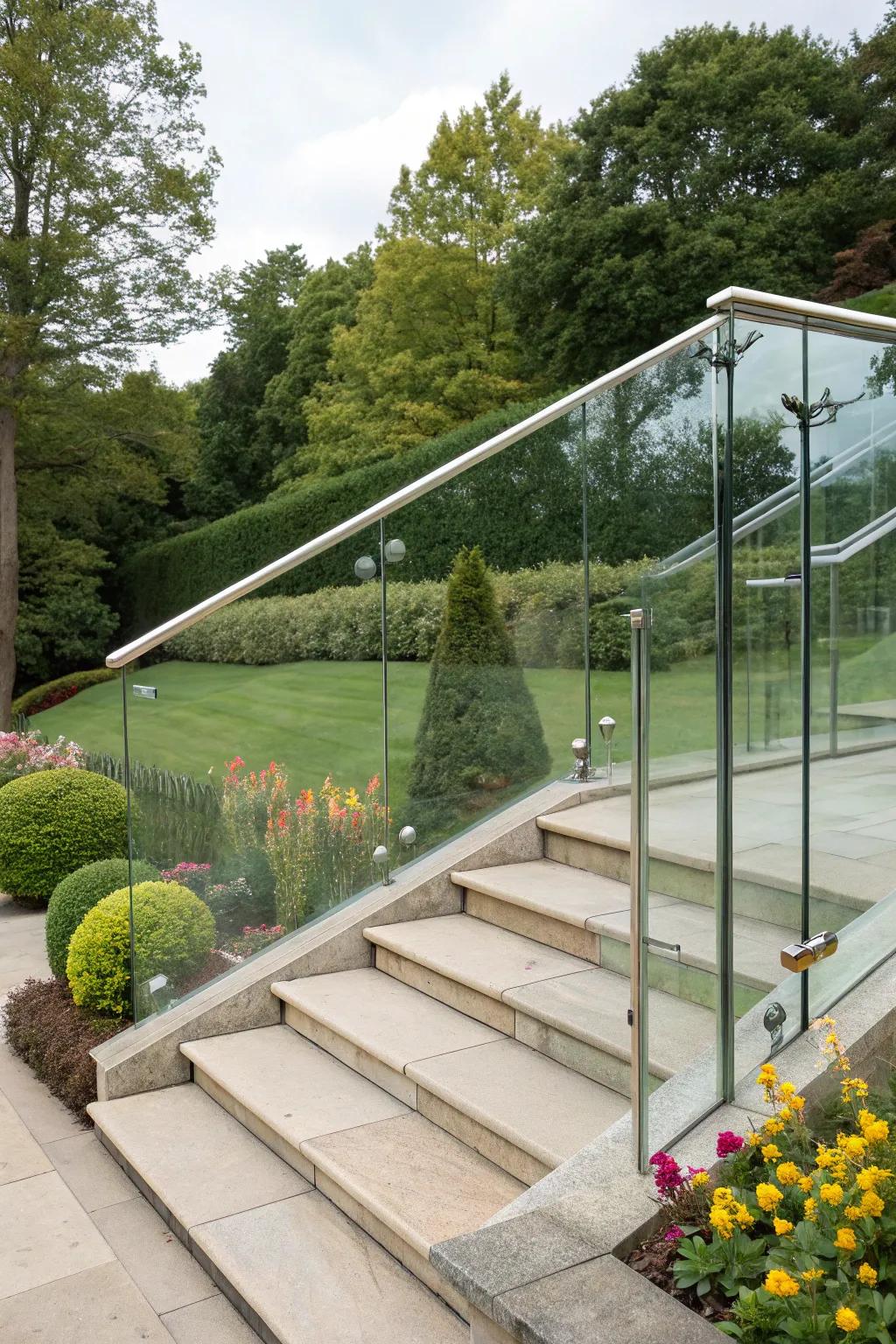 Vitrine railings provide unhindered views and contemporary allure.