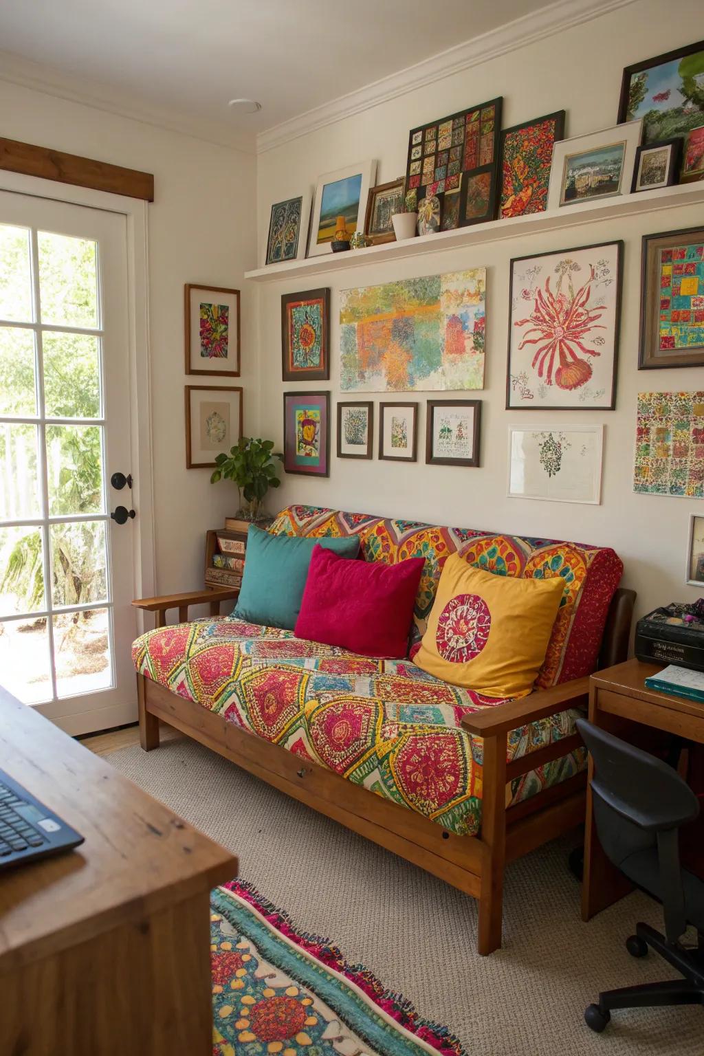 Color and texture introduce character to any workspace.