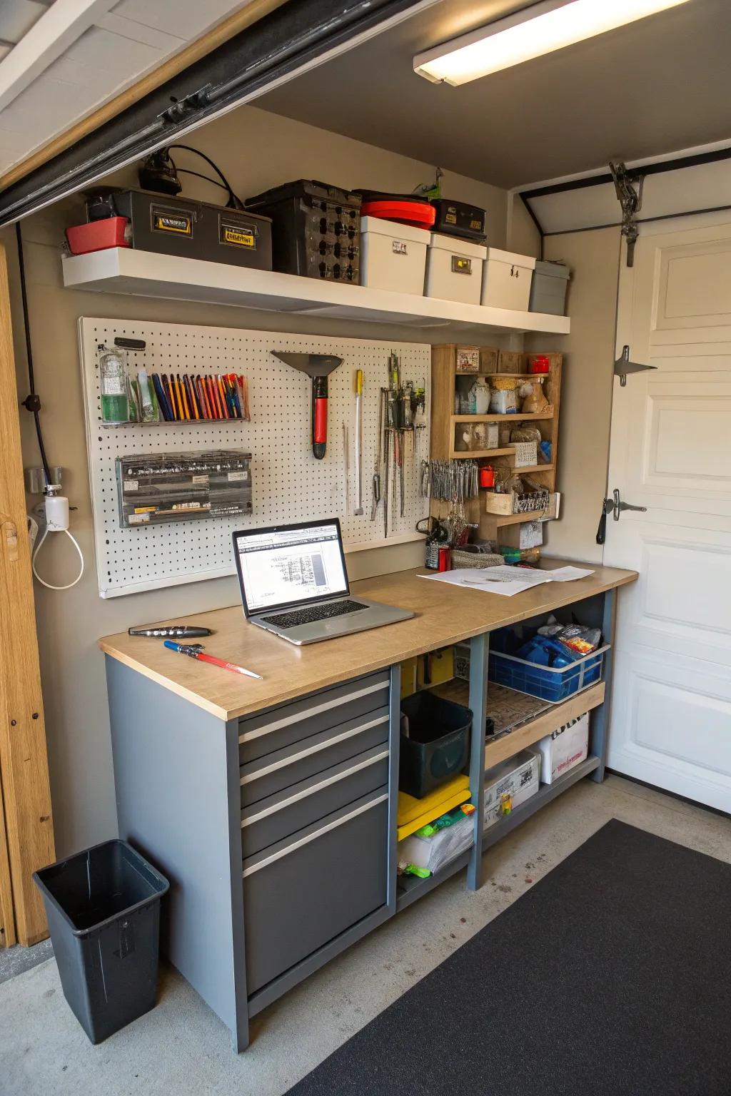 Optimize space with multi-purpose furnishings.