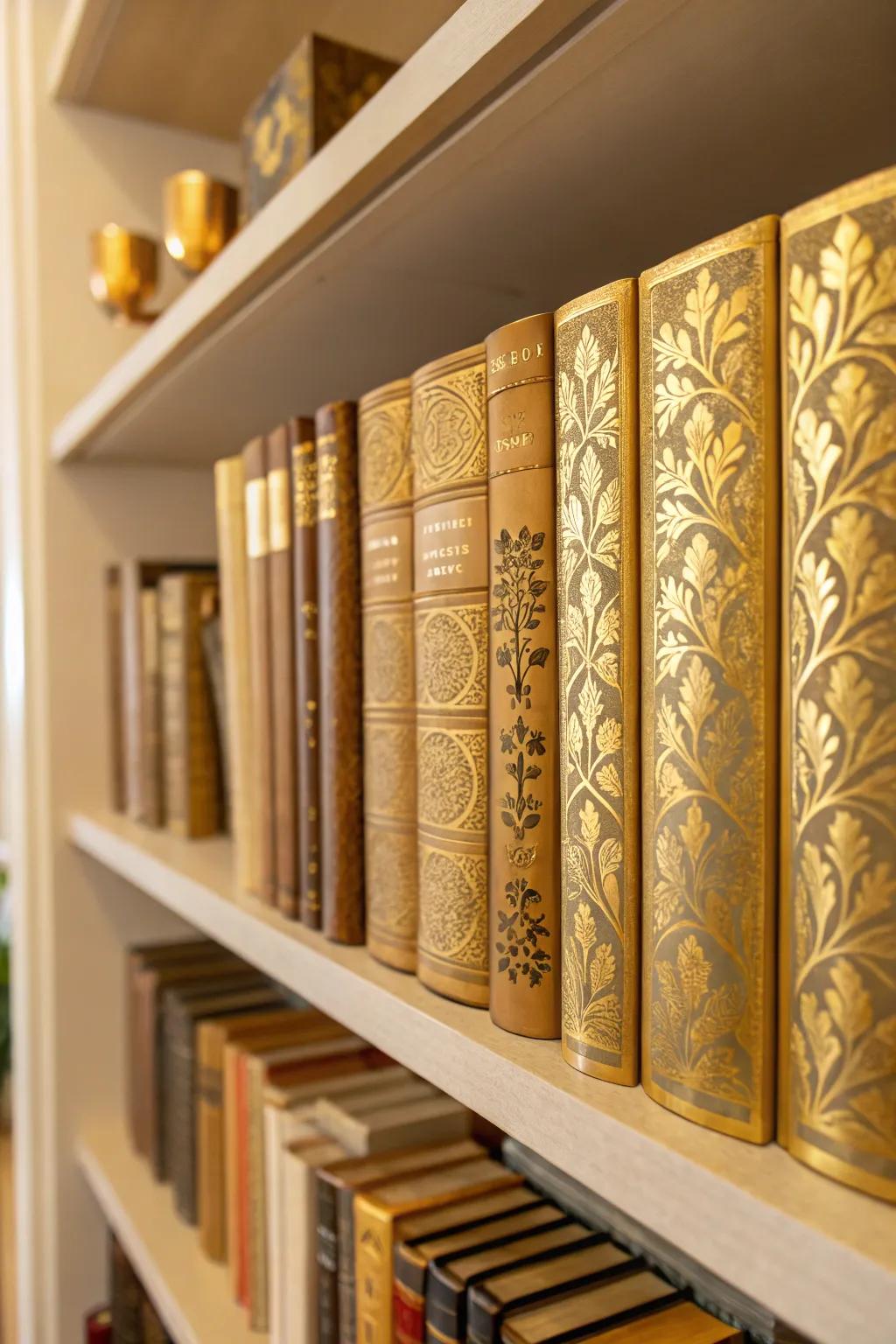 Offer your books a lavish revamp with gilded paper.