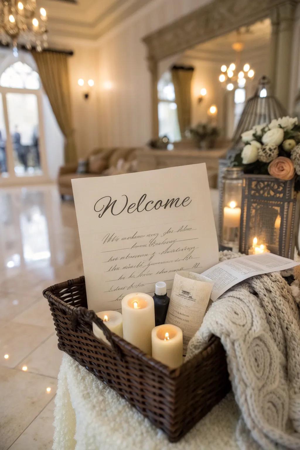A tailored message to greet your visitors warmly.