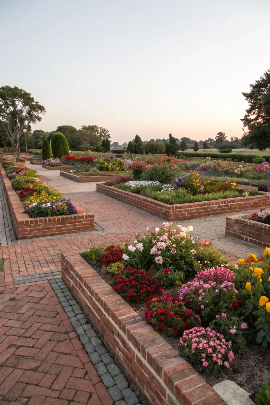Brick borders inject structure and refinement into any garden.