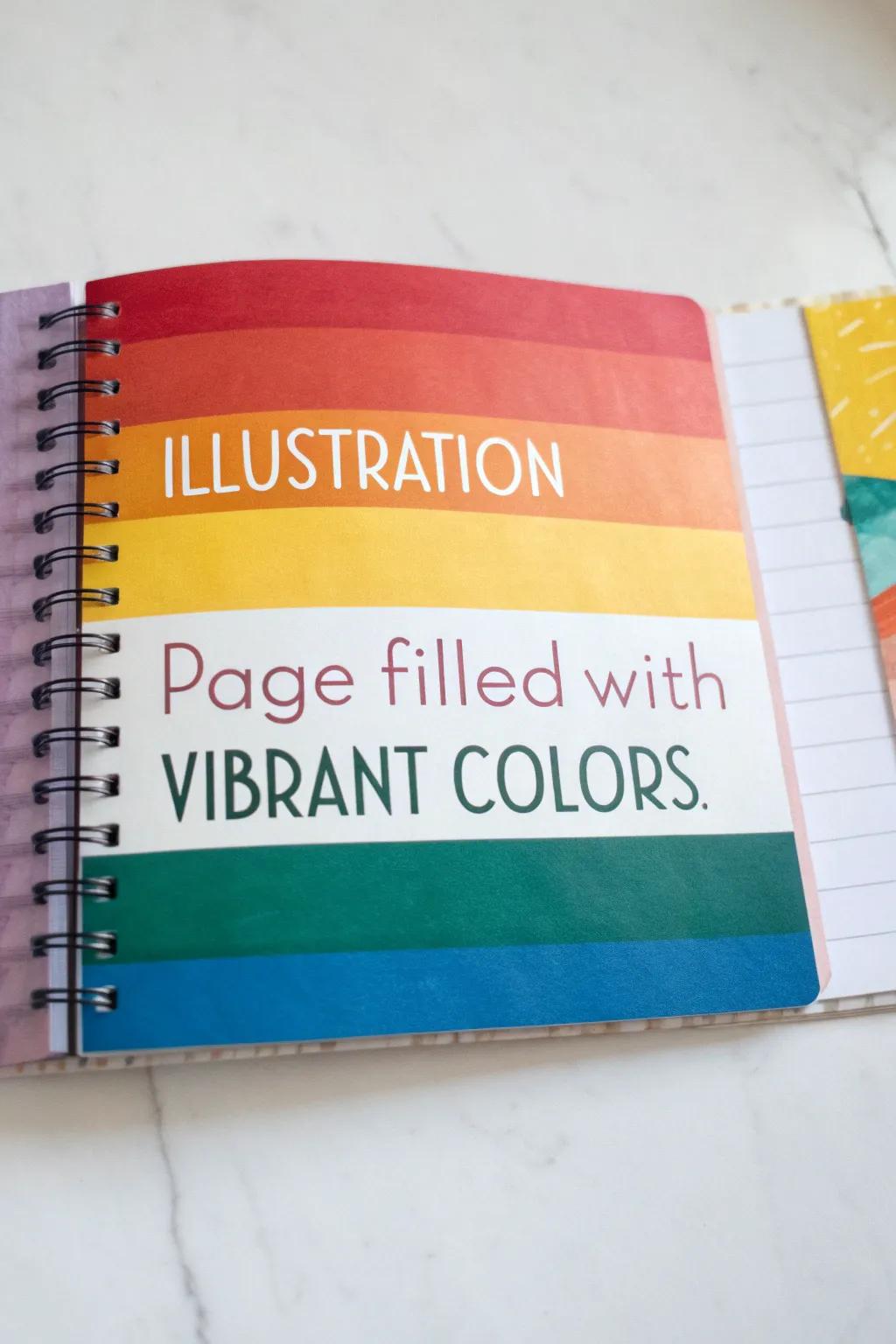 Lively hues ensure your headings are attention-grabbing.