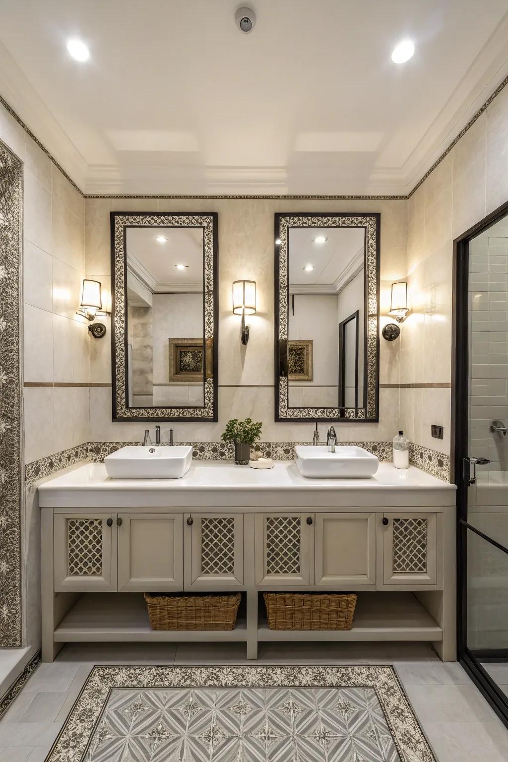 Symmetrical design for visual harmony.