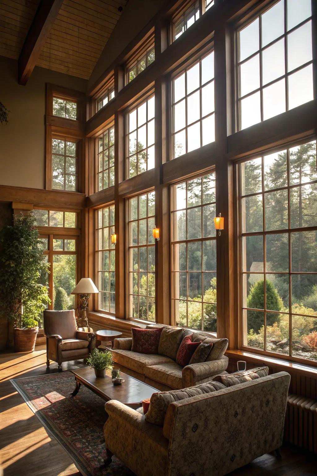 Natural light pouring into a beautifully designed room.
