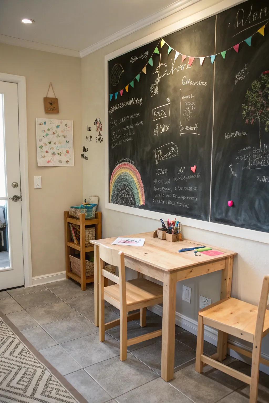 Any wall can be transformed into a learning resource with educational displays.