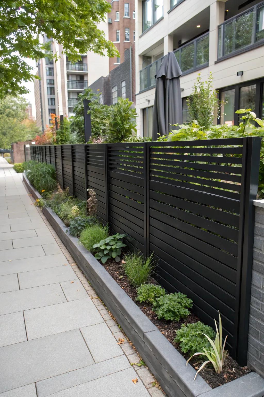 Simple and up-to-date, black vinyl makes a statement.