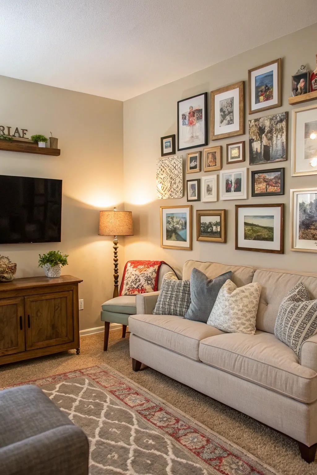 Picture arrangements display your personal journey