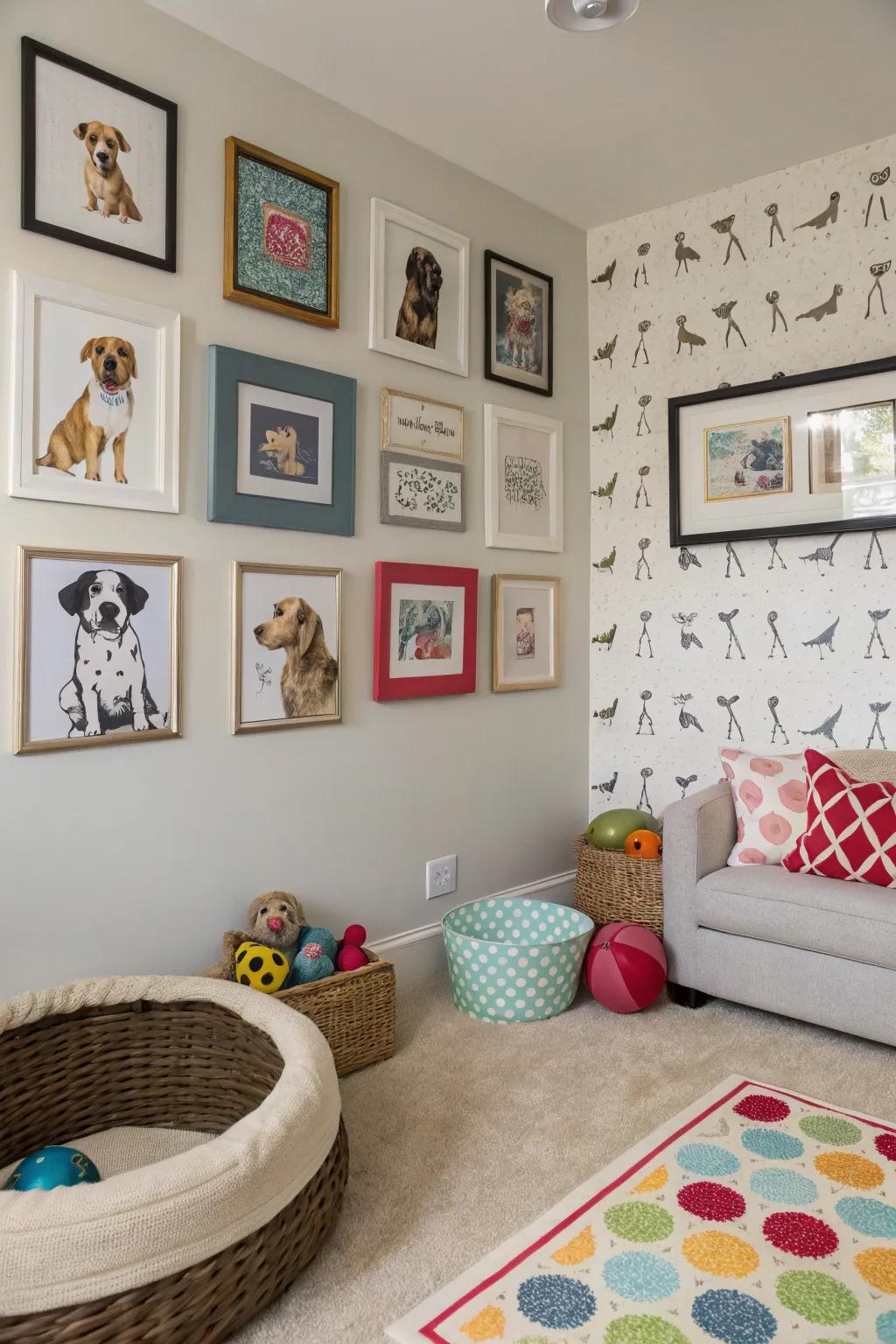 Artistic expressions bring character to your dog's area.